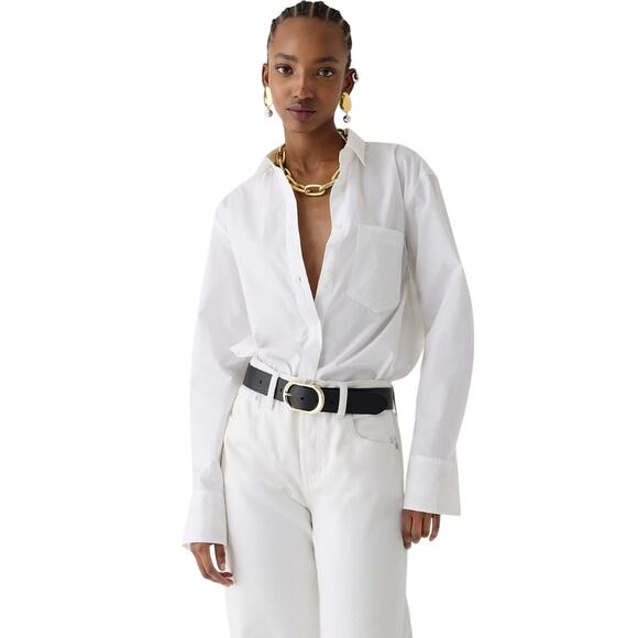 J.Crew Garçon Classic White Cotton Poplin Shirt NWT 00P – Crisp Button Down - Picture 1 of 7
